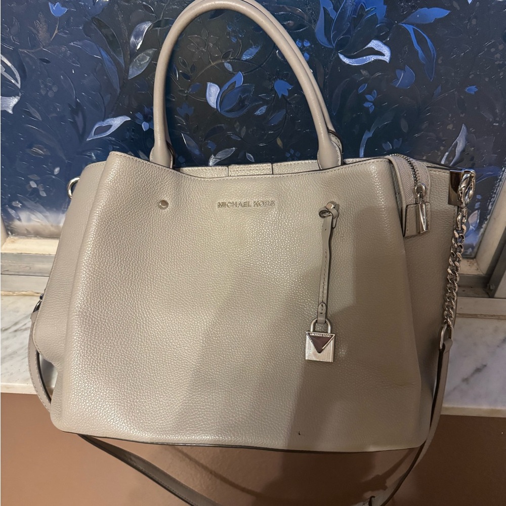 Michael Kors Taupe Leather Tote